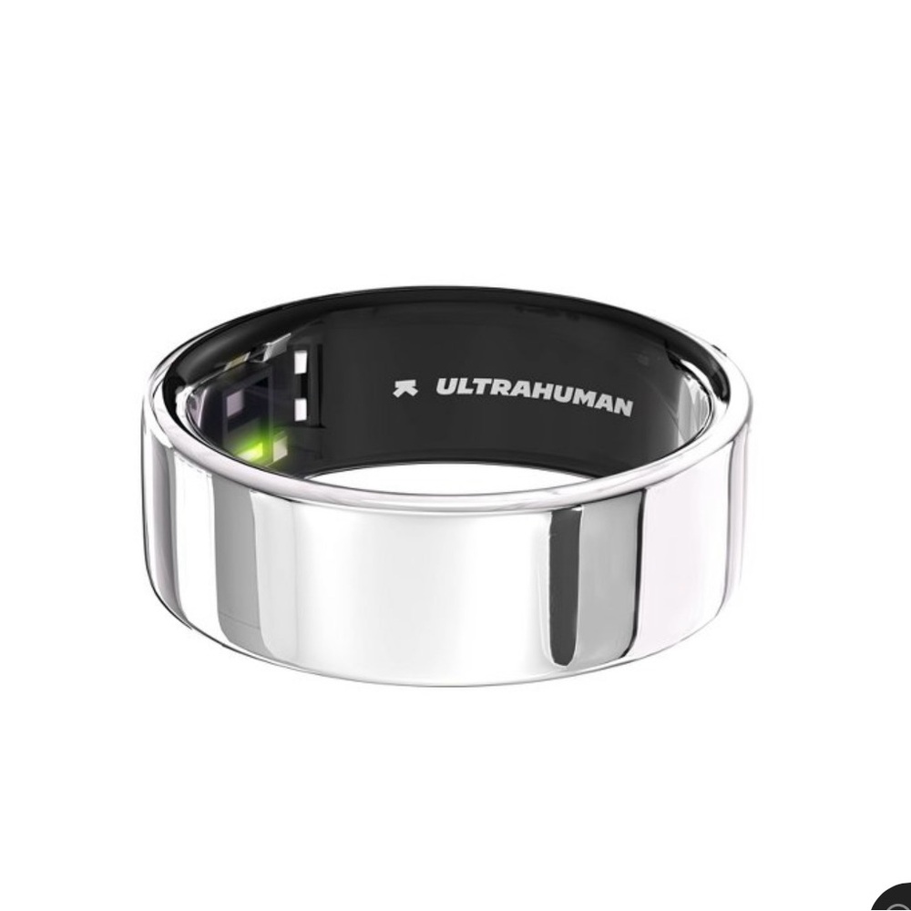 Ultrahuman air ring in space silver size 7
With charging dock
